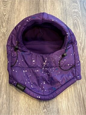 Redess Kids Purple Insulated Fleece-Lined Winter Hood